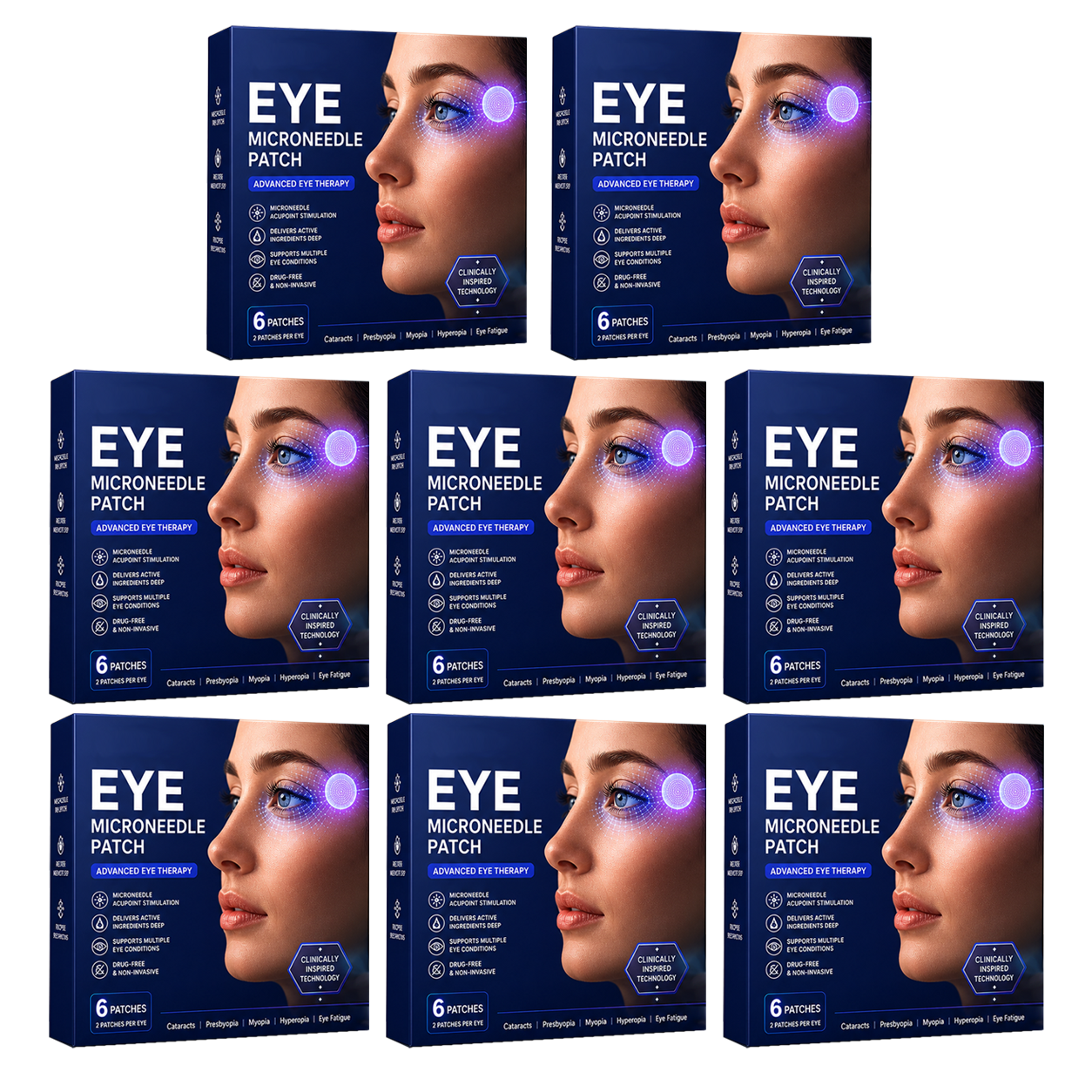 Transdermal Vision-Repair Eye Microneedle Patch