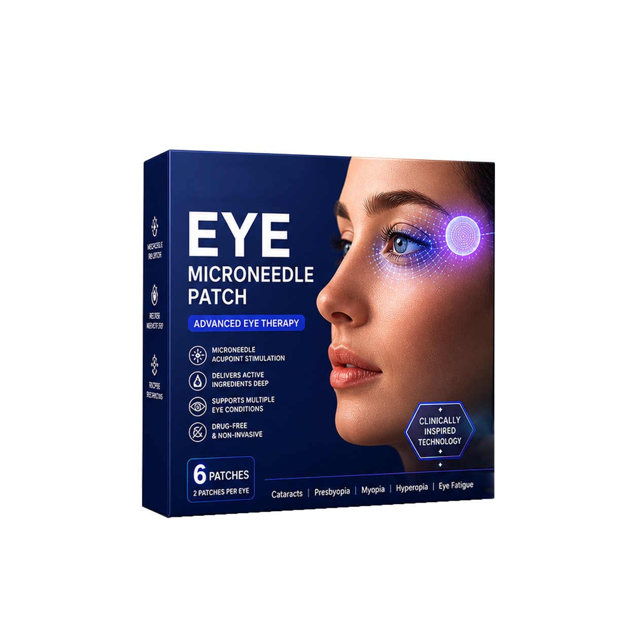 Transdermal Vision-Repair Eye Microneedle Patch