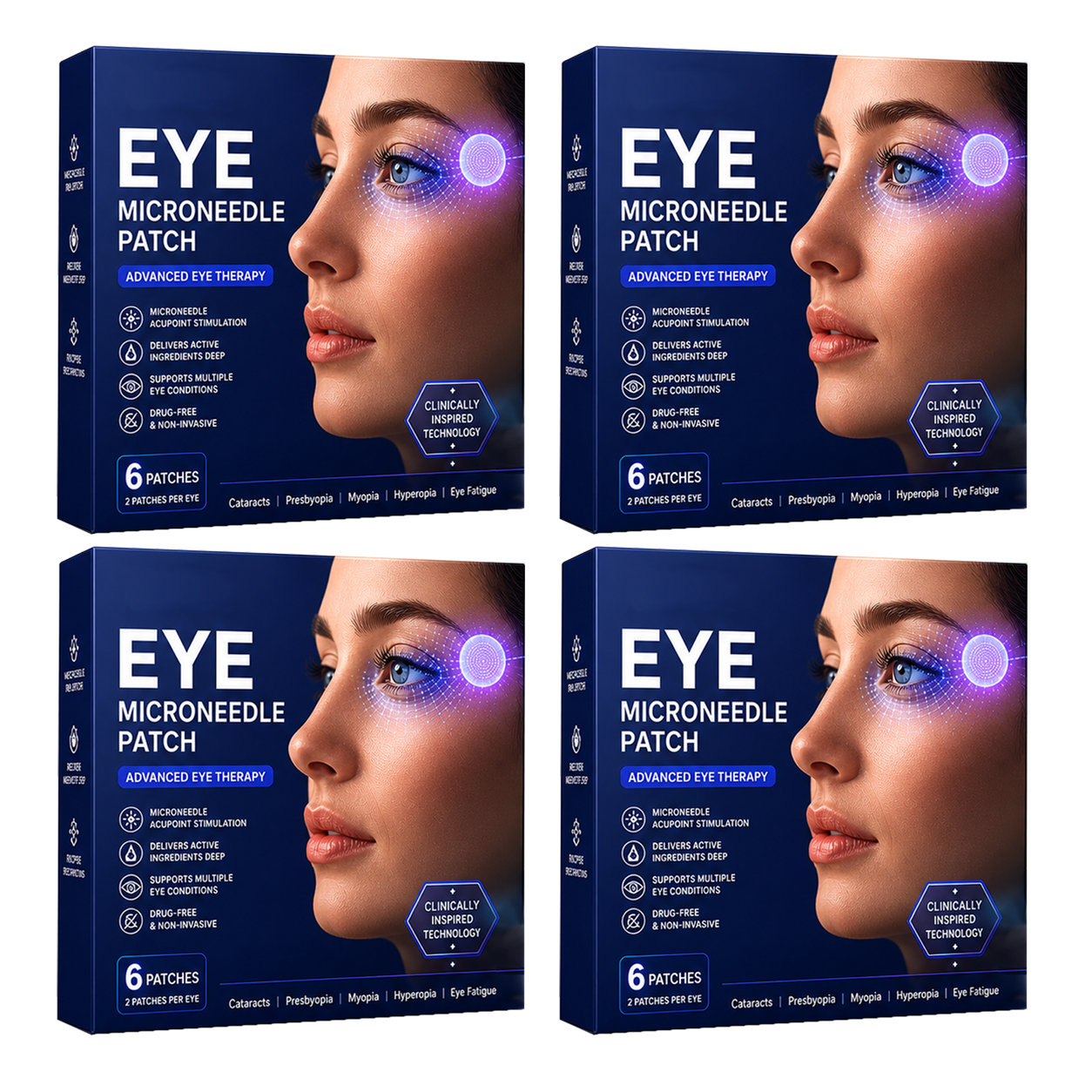 Transdermal Vision-Repair Eye Microneedle Patch