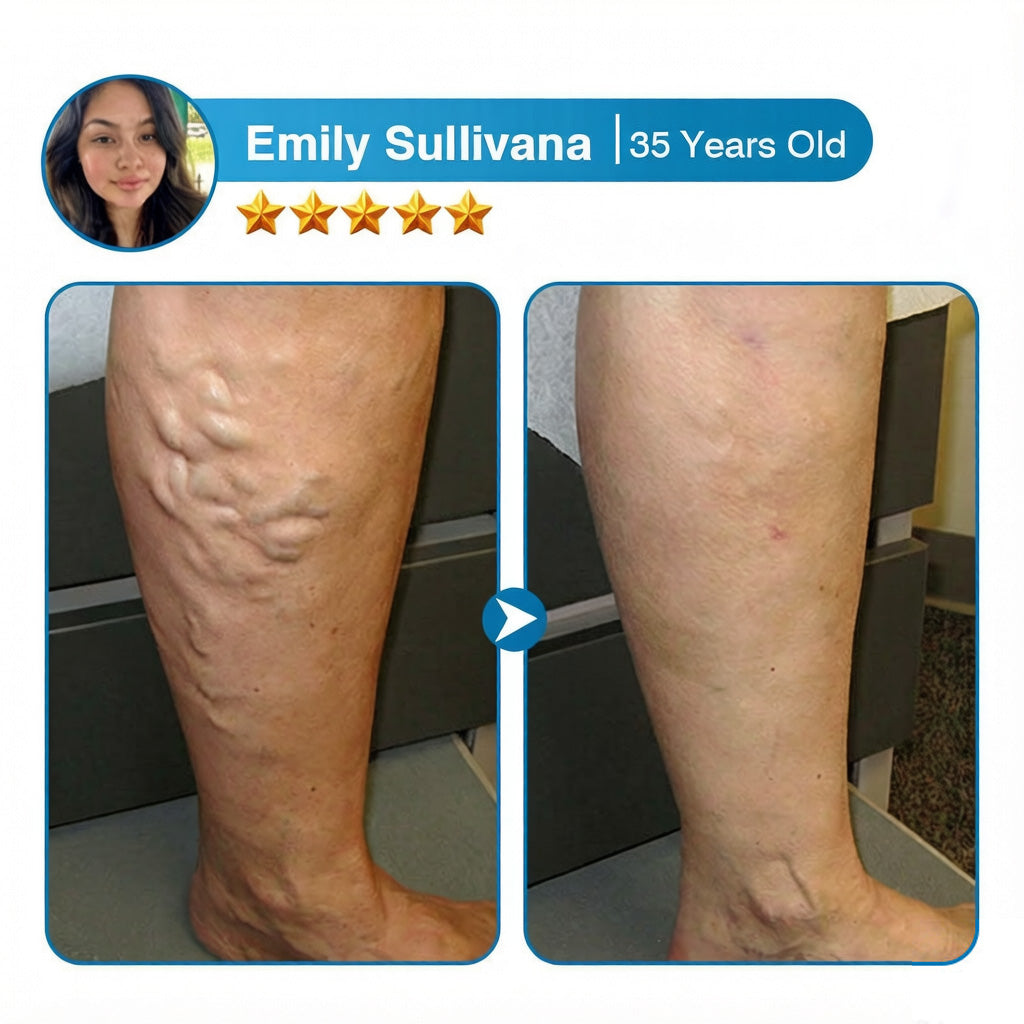 Emily Sullivan varicose veins before and after
